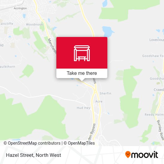 Hazel Street map