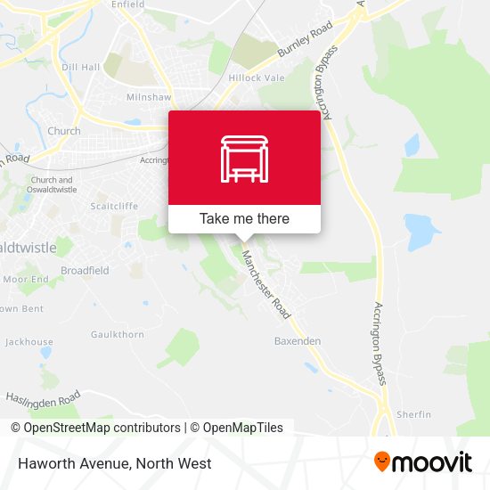 Haworth Avenue map