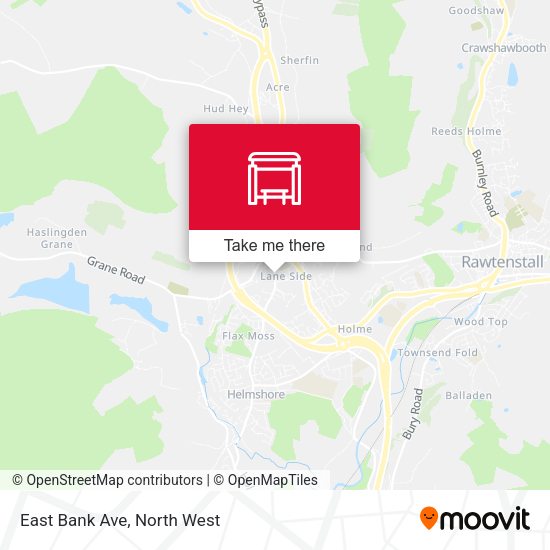 East Bank Ave map