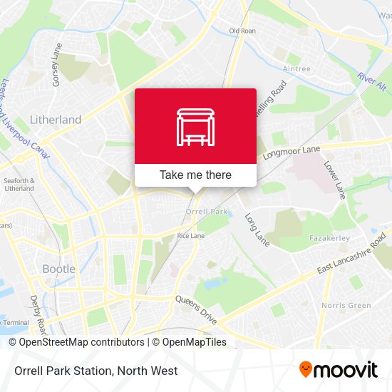 Orrell Park Station map
