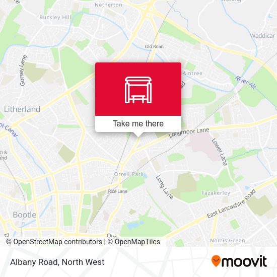 Albany Road map