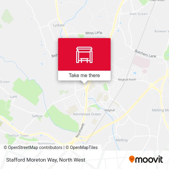 Stafford Moreton Way map