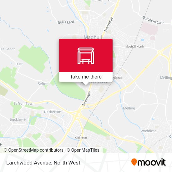 Larchwood Avenue map