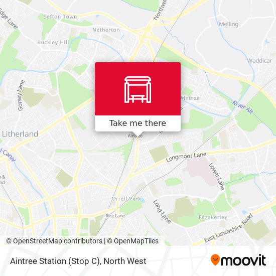 Aintree Station (Stop C) map