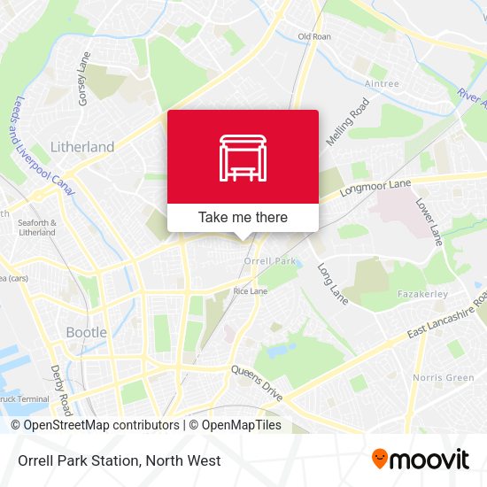 Orrell Park Station map