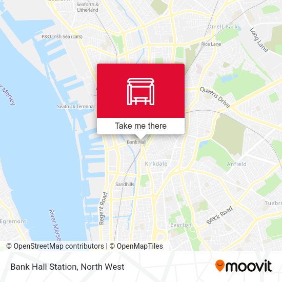 Bank Hall Station map