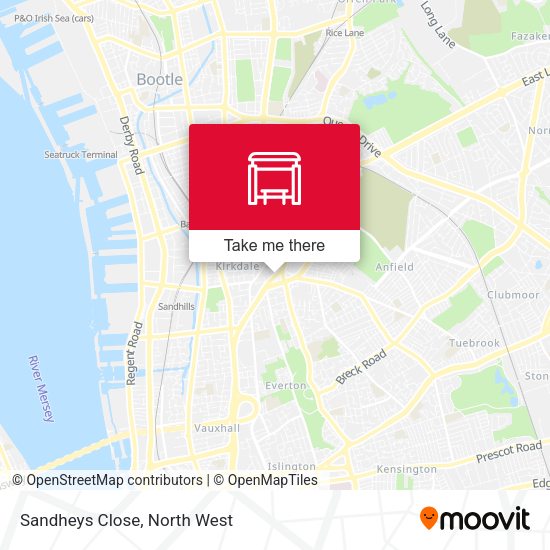 Sandheys Close map