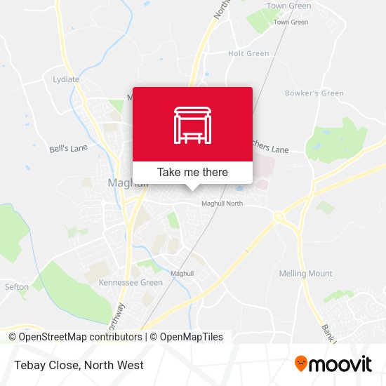 Tebay Close map