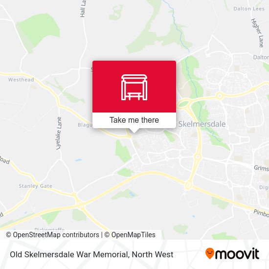 Old Skelmersdale War Memorial map