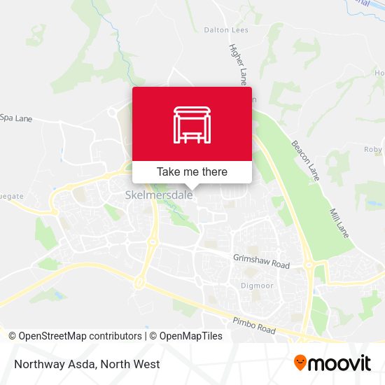Northway Asda map