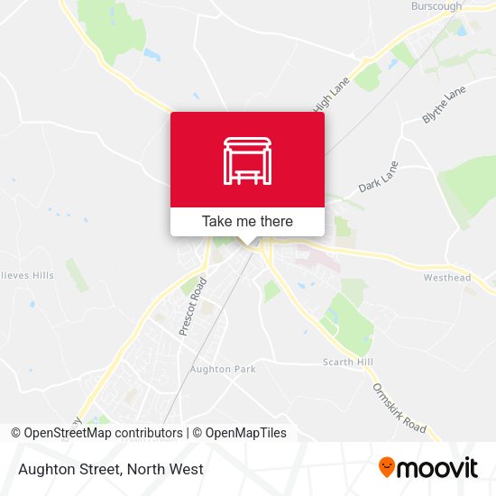 Aughton Street map
