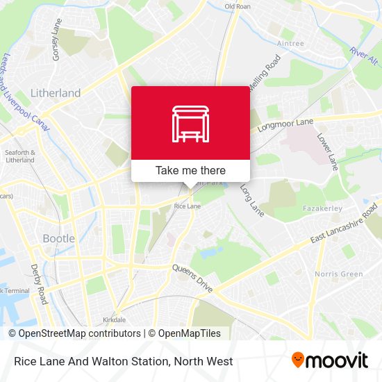 Rice Lane And Walton Station map