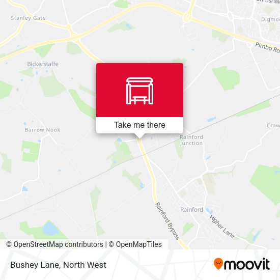 Bushey Lane map