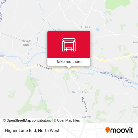Higher Lane End map