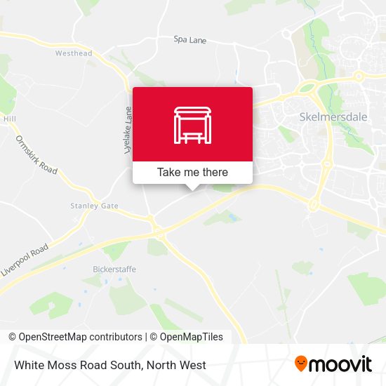 White Moss Road South map