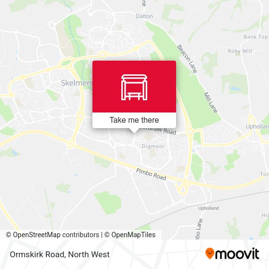 Ormskirk Road map