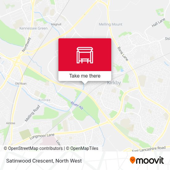Satinwood Crescent map