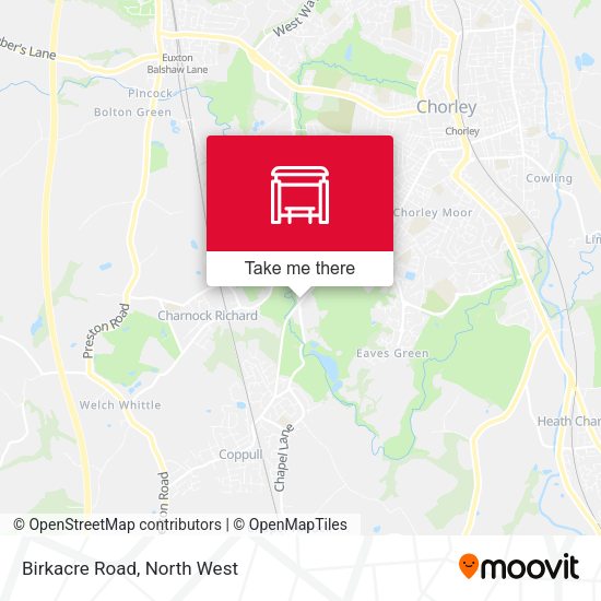 Birkacre Road map