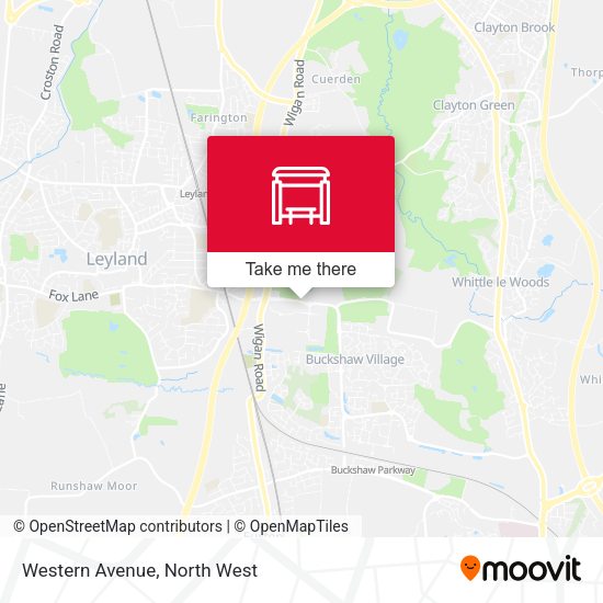 Western Avenue map
