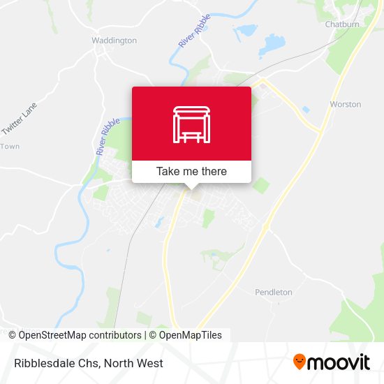Ribblesdale Chs map
