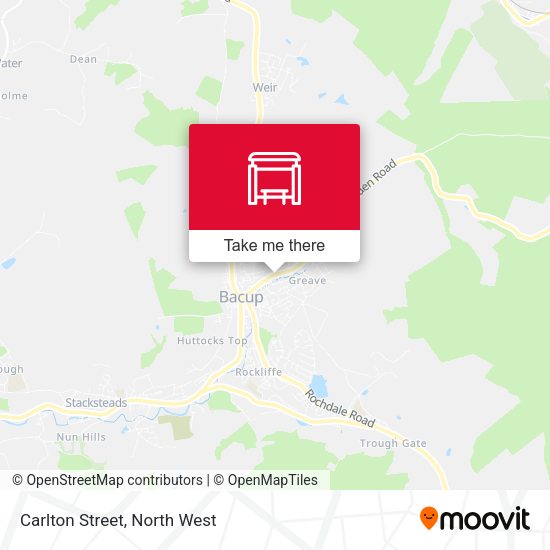 Carlton Street map