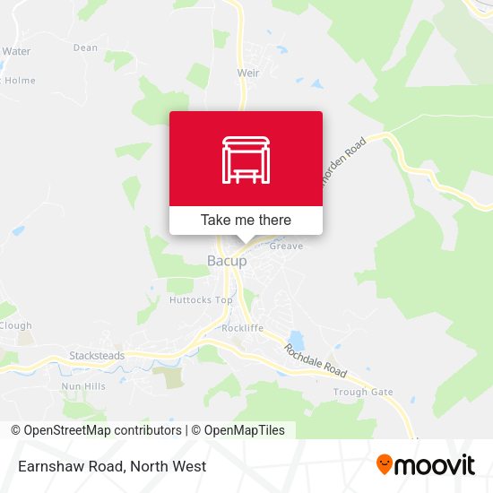 Earnshaw Road map