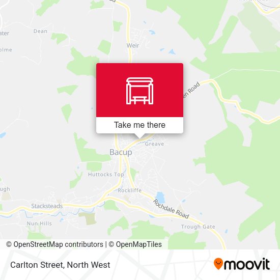 Carlton Street map