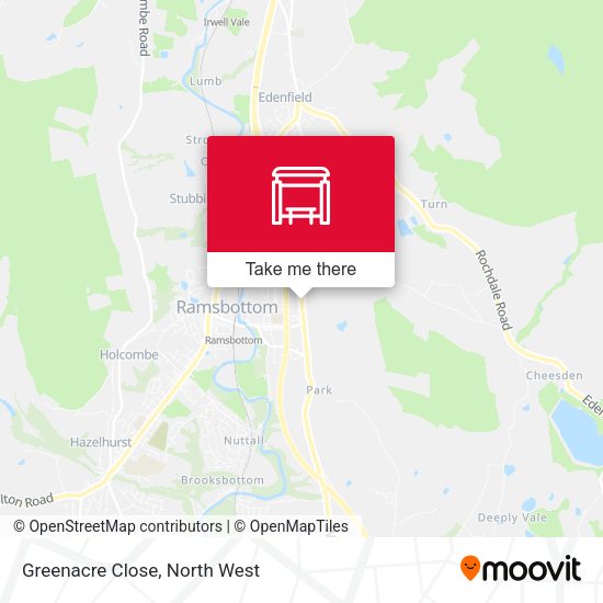 Greenacre Close map