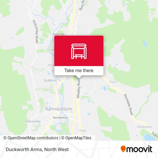 Duckworth Arms map