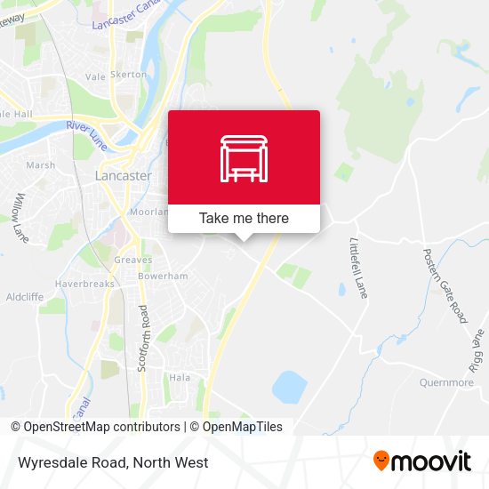 Wyresdale Road map