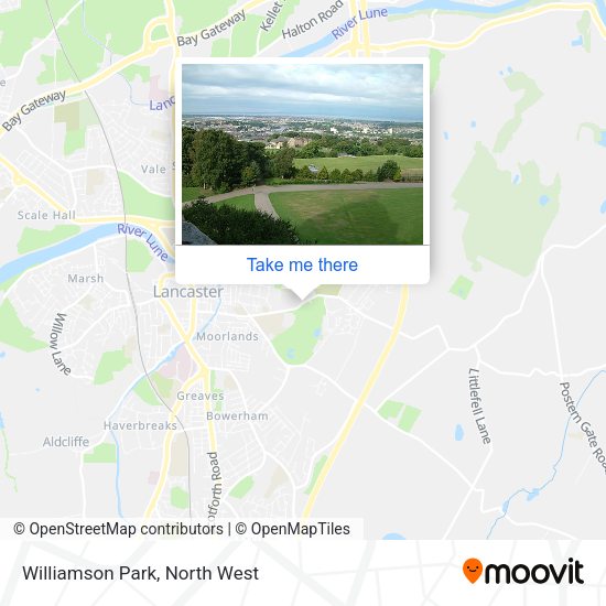Williamson Park map