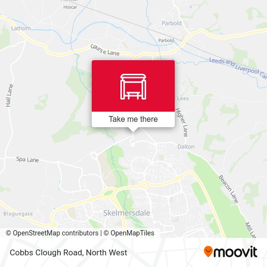 Cobbs Clough Road map