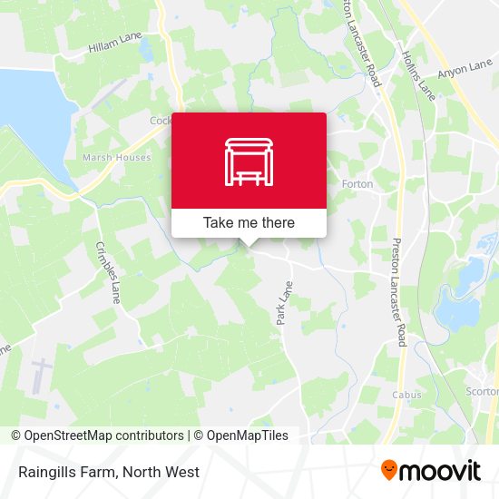 Raingills Farm map