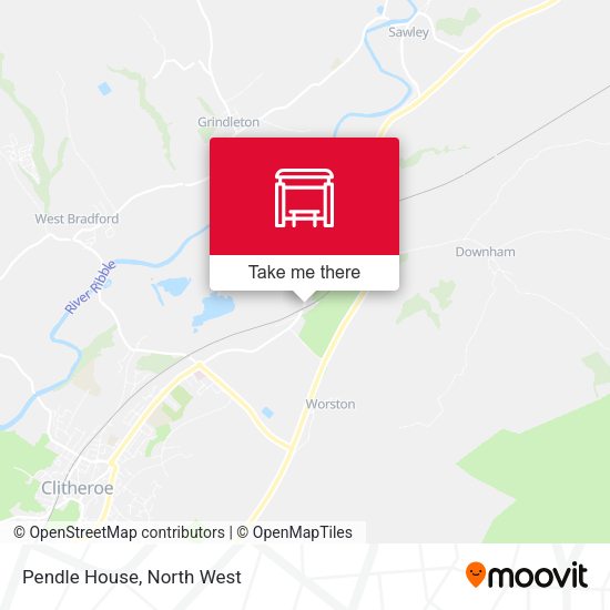 Pendle House map