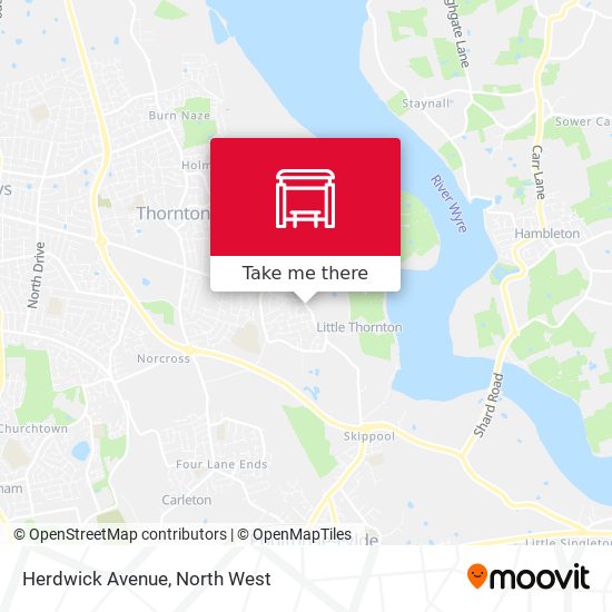 Herdwick Avenue map