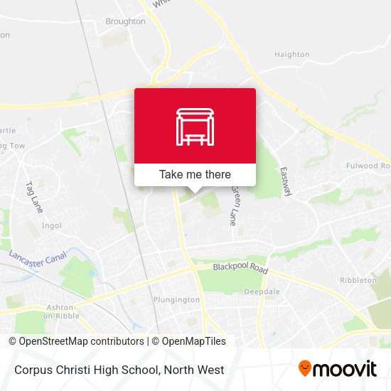 Corpus Christi High School map