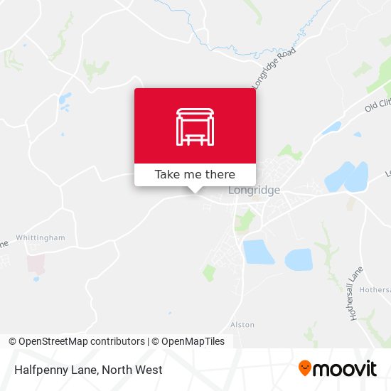 Halfpenny Lane map