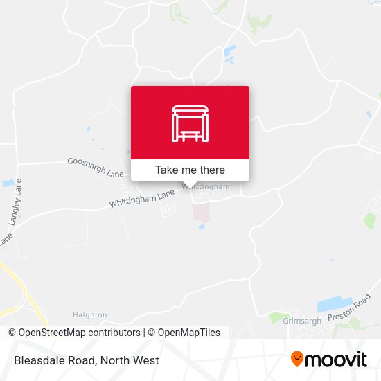 Bleasdale Road map