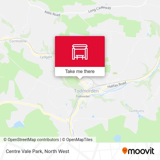 Centre Vale Park map