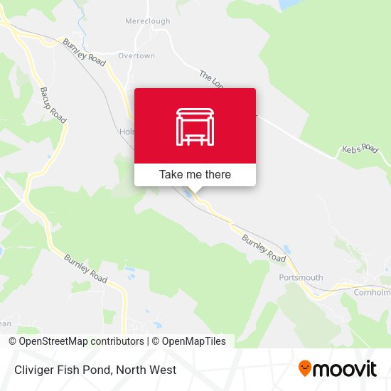 Cliviger Fish Pond map