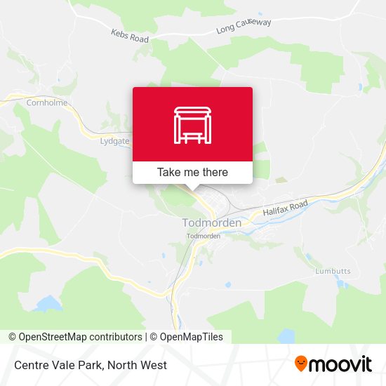 Centre Vale Park map