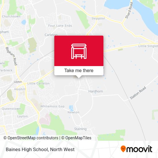 Baines High School map