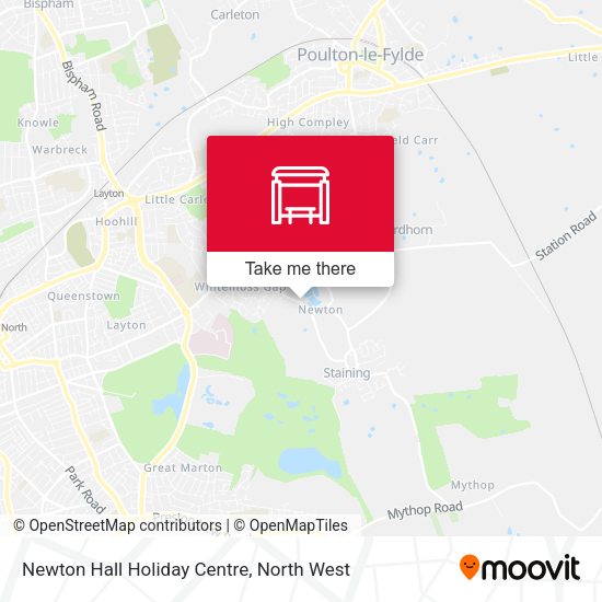 Newton Hall Holiday Centre map