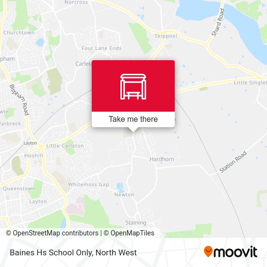 Baines Hs School Only map