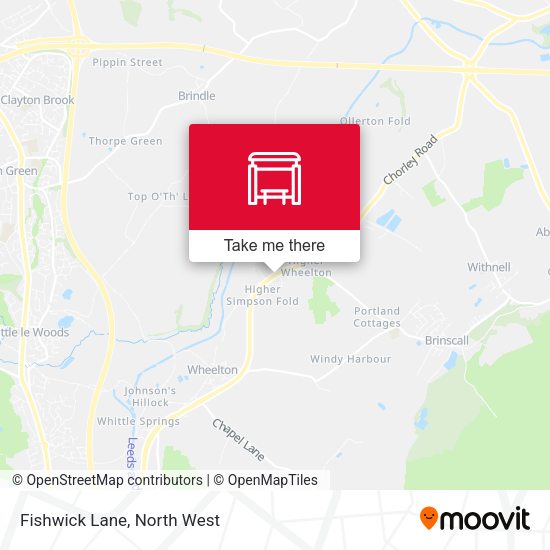 Fishwick Lane map