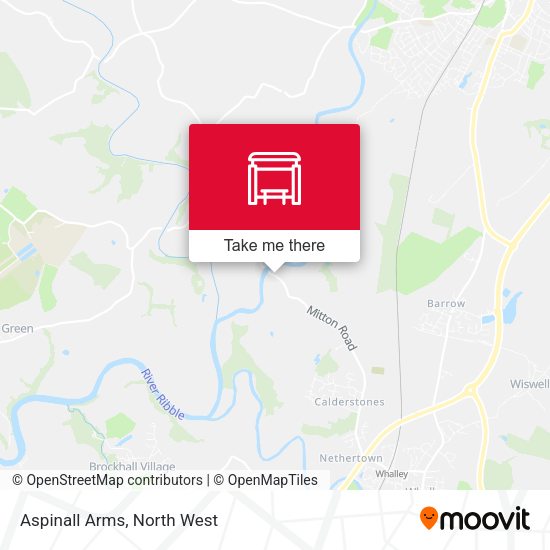 Aspinall Arms map