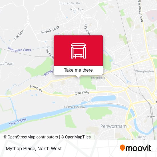 Mythop Place map