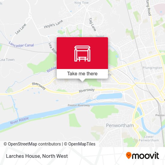 Larches House map