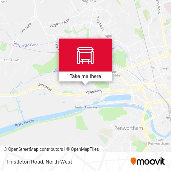 Thistleton Road map