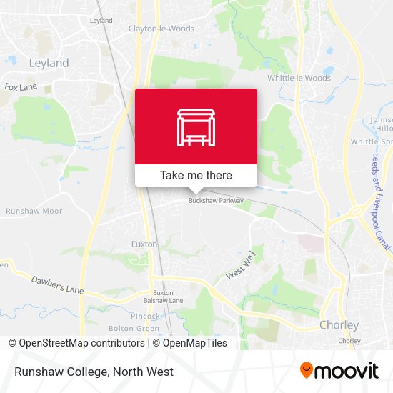 Runshaw College map